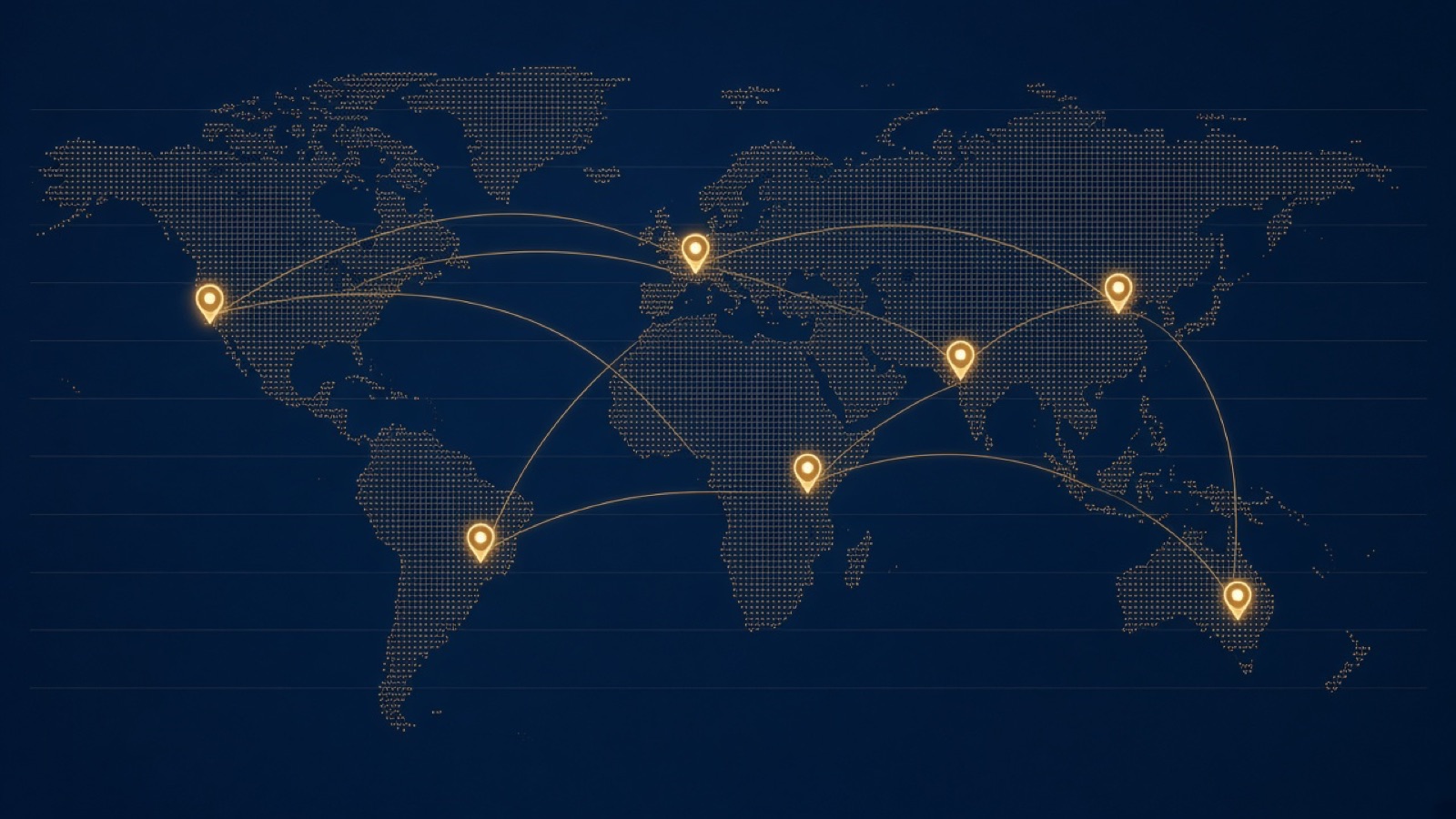 World map showing Golden's expansion across seven countries